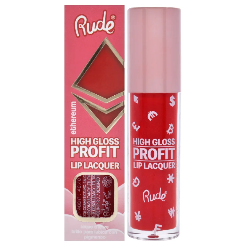 High Gloss Profit Lip Lacquer - Ethereum by Rude Cosmetics for Women - 0.141 oz Lip Gloss