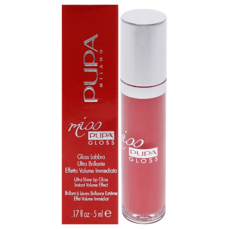 Miss Pupa Gloss Ultra-Shine Lip Gloss - 302 Ingenious Pink by Pupa Milano for Women - 0.17 oz Lip Gloss