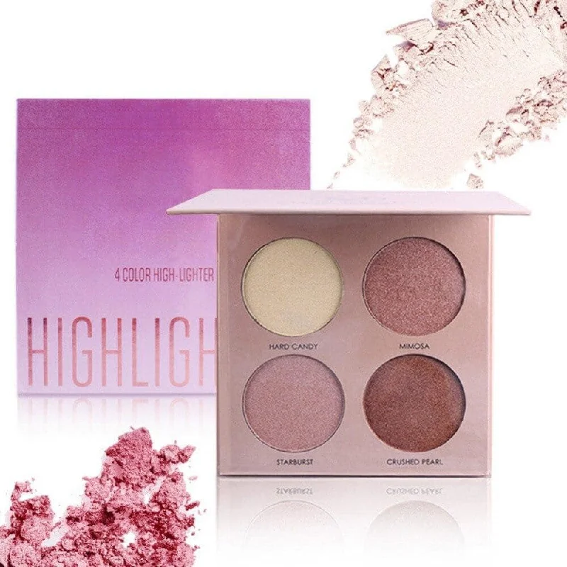 MISS ROSE 4 Color Highlighter Palette