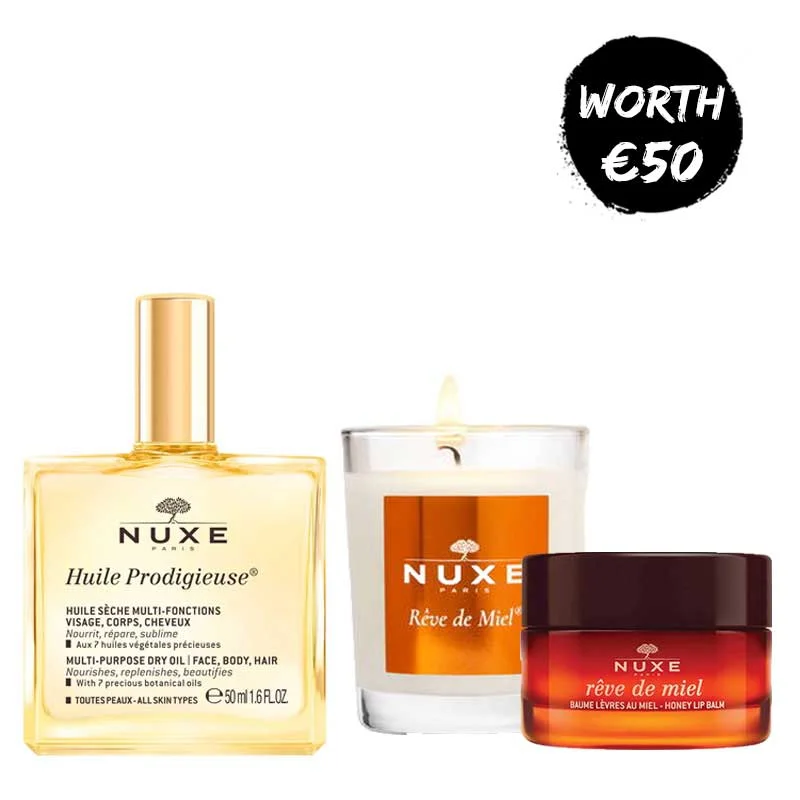 NUXE Huile Prodigieuse & Reve de Miel Essentials Trio