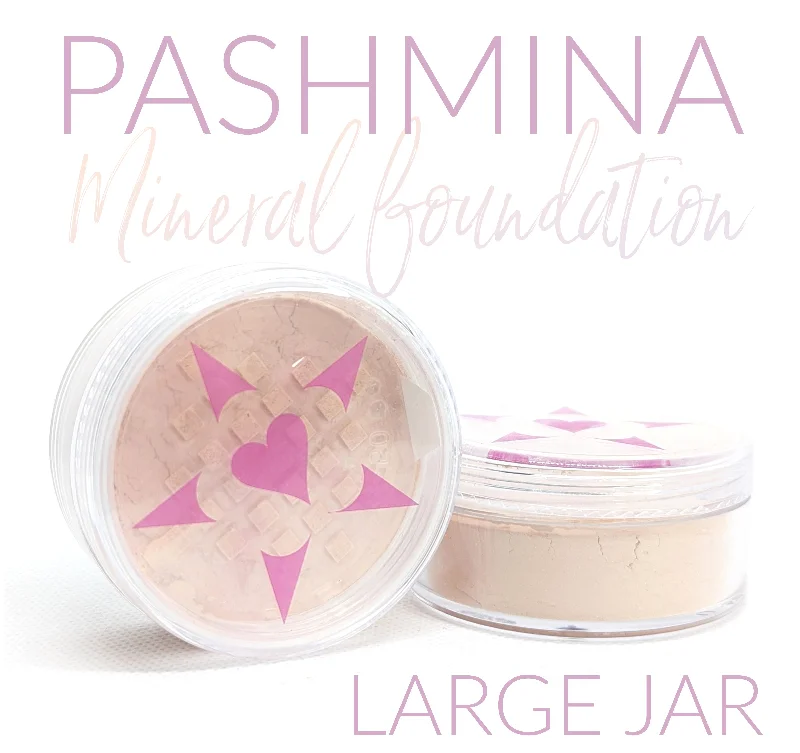 PASHMINA Heavy Coverage Mineral Foundation/Concealer - LARGE SIZE JAR