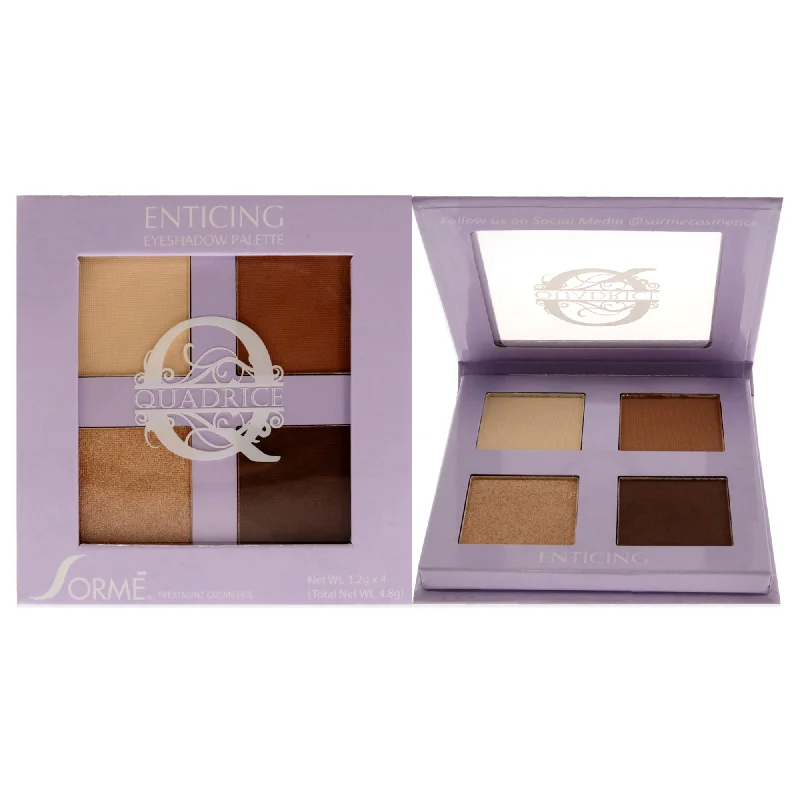 Quadrice Eyeshadow Palette - Enticing by Sorme Cosmetics for Women - 0.16 oz Palette