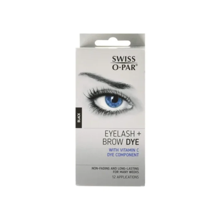 Swiss O Par Eyelash and Brow Dye Kit Black