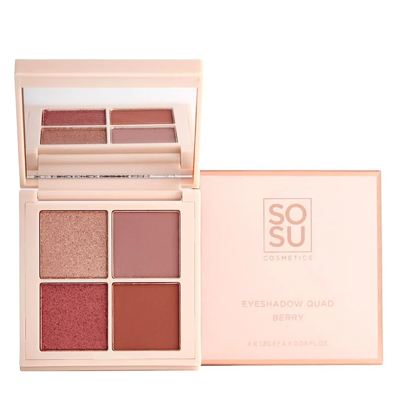 SOSU Cosmetics Berry Eyeshadow Quad