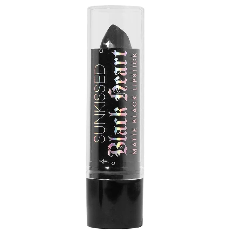 Sunkissed Black Heart Matte Black Lipstick