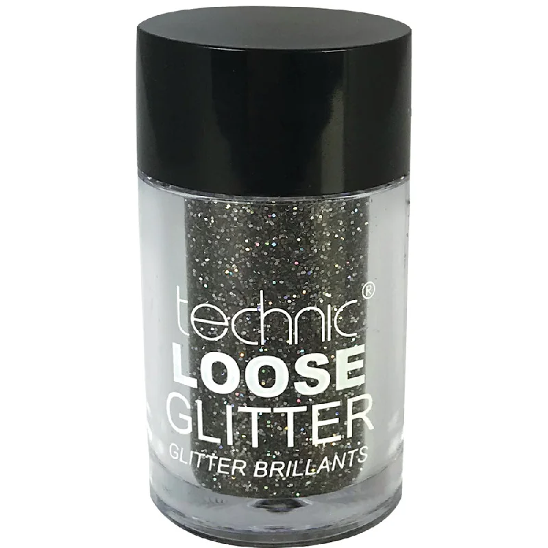 Technic Cosmetics Loose Glitter Dark Mistique Grey - Ultra-Fine Sparkle Long-Lasting Easy Application Versatile Use