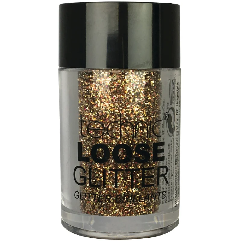 Technic Cosmetics Loose Glitter Gulf Coast Gold - Ultra-Fine Sparkle Long-Lasting Easy Application Versatile Use