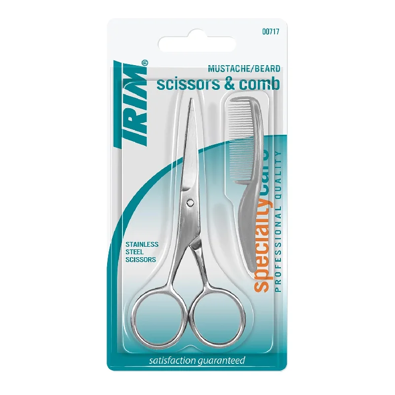 Trim Specialty Care Mustache/ Beard Scissors & Comb