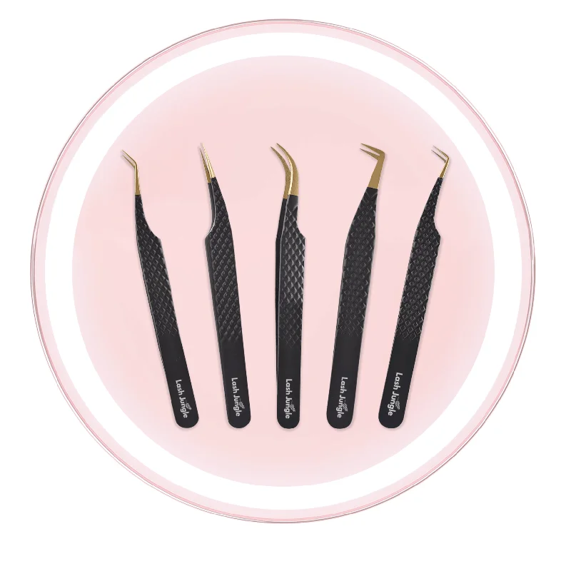 Black Series | Eyelash Extension Tweezer Bundle