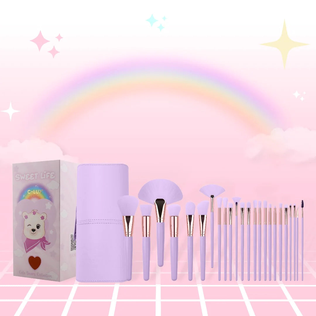 C-Lux - Cute Bear Collection - 24pc Brush Set