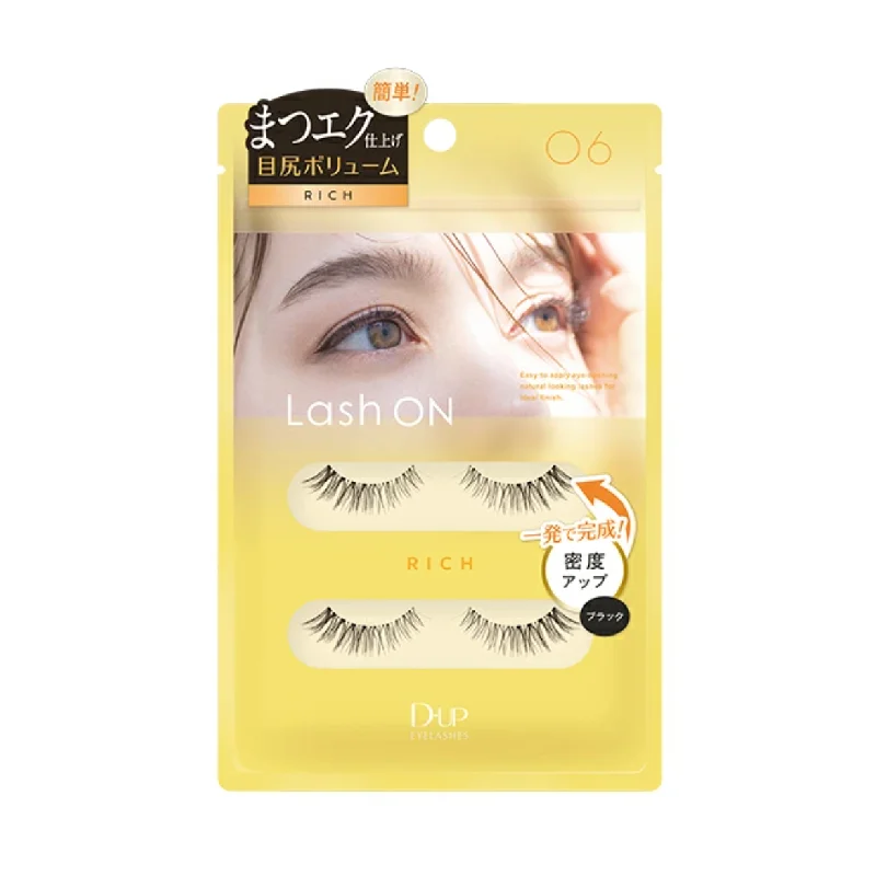 D-UP Lash On False Eyelashes (06 Rich) 2 Pairs 日本D-UP 時尚束感自然假眼睫毛 (06 丰厚感) 2对