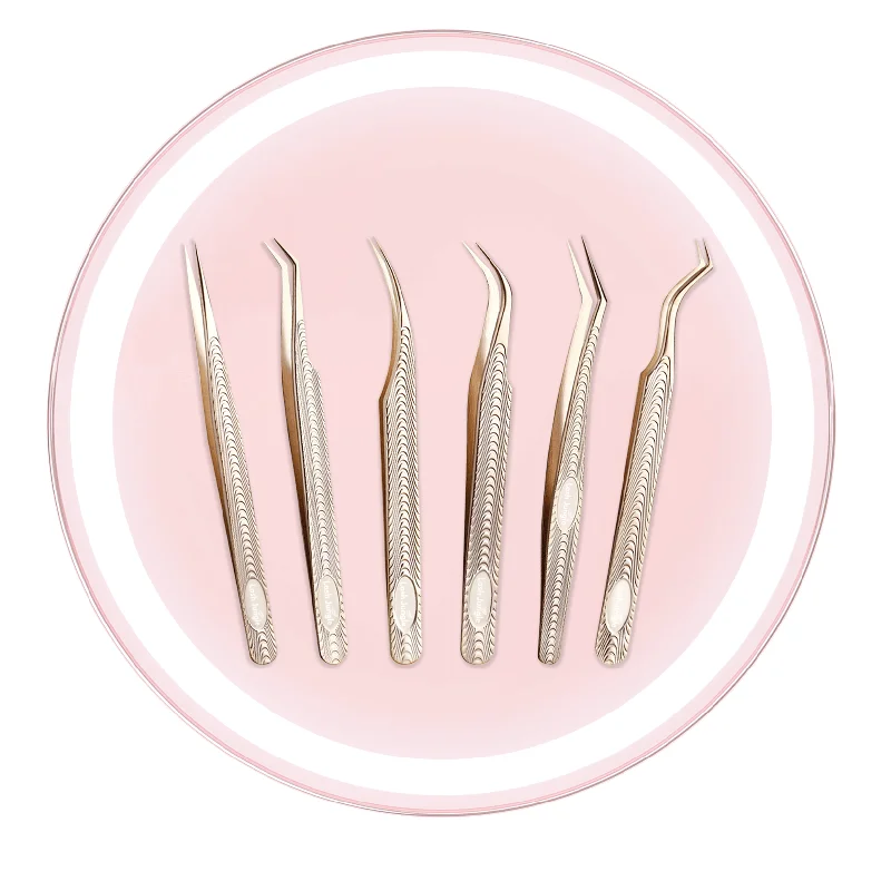 Gold Series | Eyelash Extension Tweezer Bundle