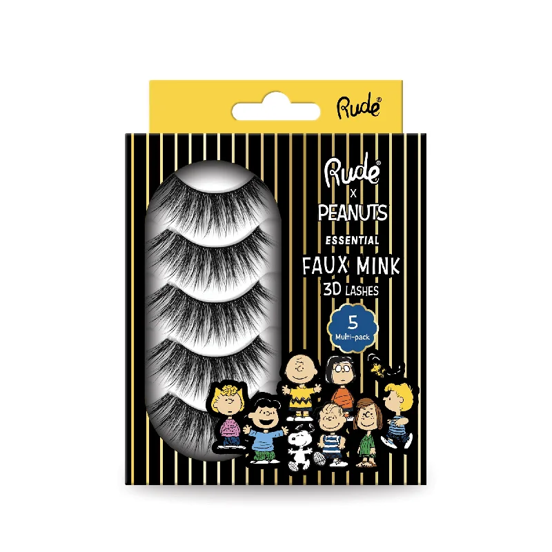 Peanuts Essential Faux Mink 3D Lashes - 5-pack