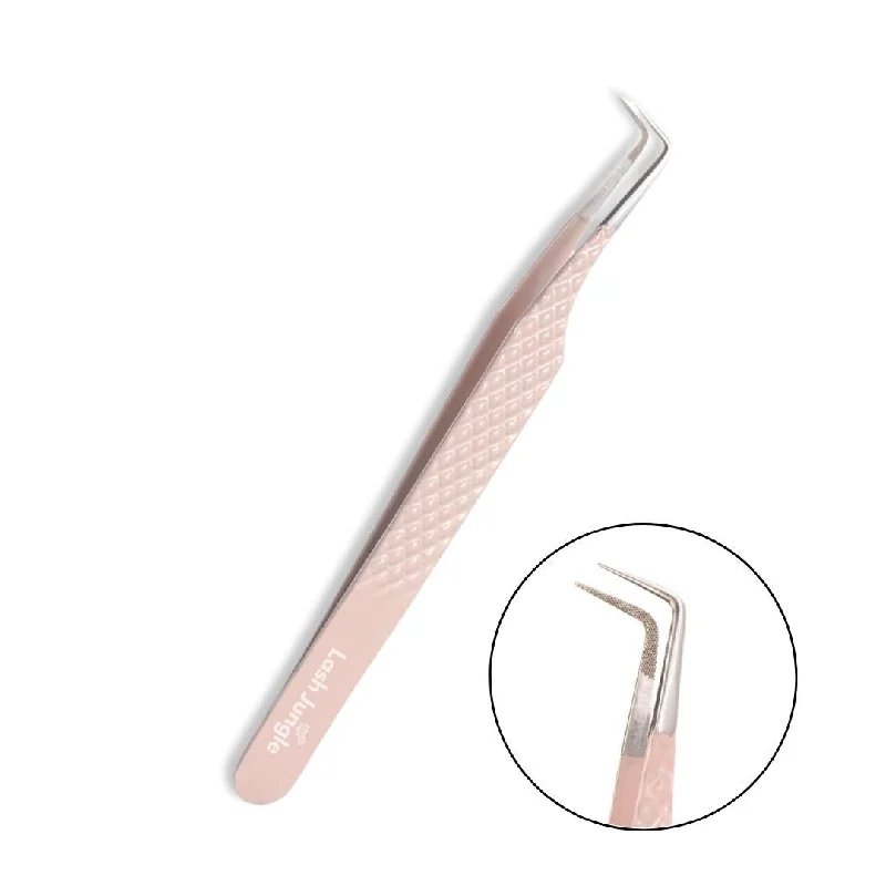 Pink Volume Lash Tweezers – Slim Boot