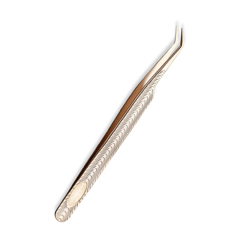 Premium Gold Tweezers - 45°