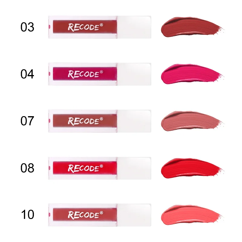 Recode 5 Silky Matte Mini Liquid Lipsticks - 6.25 ML (1.25ML x 5)