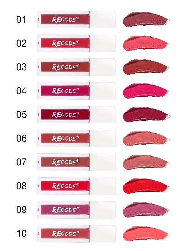 Recode 10 Silky Matte Mini Liquid Lipsticks - 12.50 ML (1.25MLx 10)